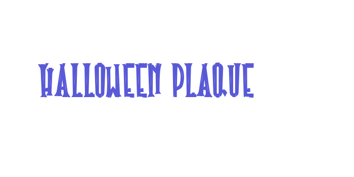 Halloween Plaque Font Download