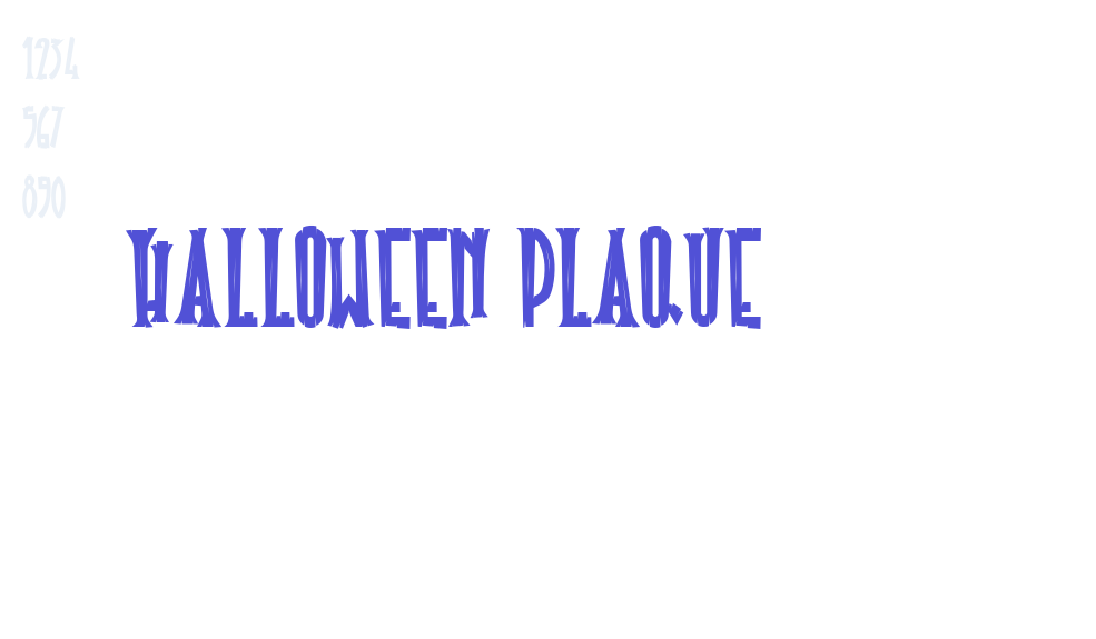 Halloween Plaque-font-download