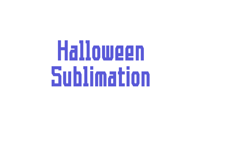 Halloween Sublimation Font