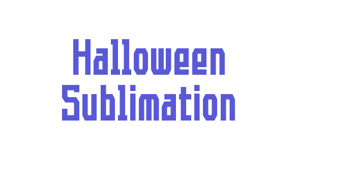 Halloween Sublimation Font