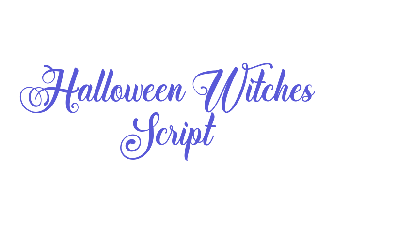 Halloween Witches Script Font Download