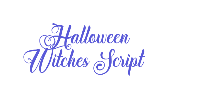 Halloween Witches Script Font Download