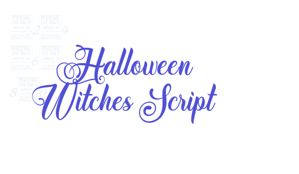 Halloween Witches Script font download