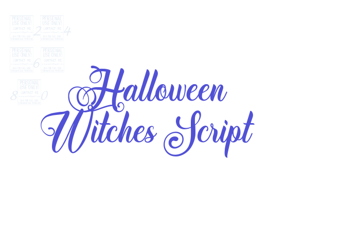 Halloween Witches Script font download