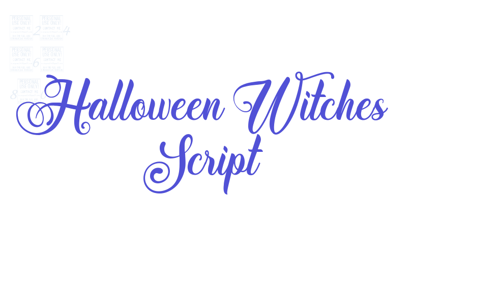 Halloween Witches Script-font-download