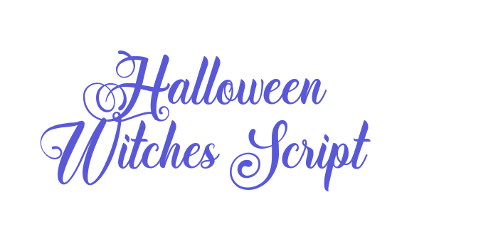 Halloween Witches Script Font