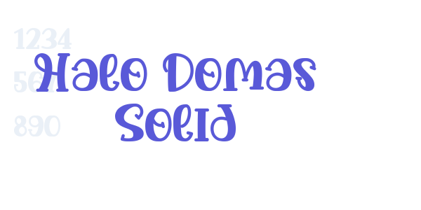 Halo Domas Solid font free