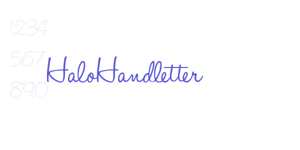 HaloHandletter font free