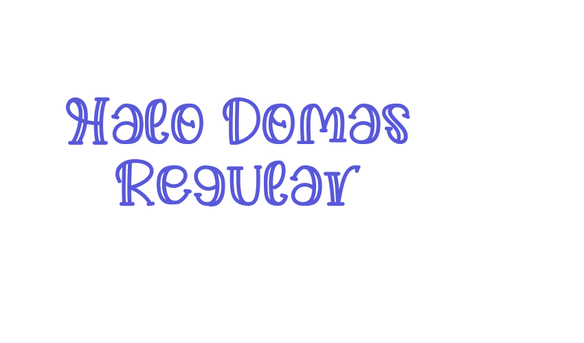 Halo Domas Regular Font