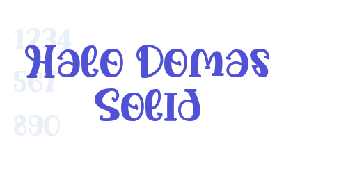 Halo Domas Solid-font-download