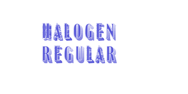 Halogen Regular font