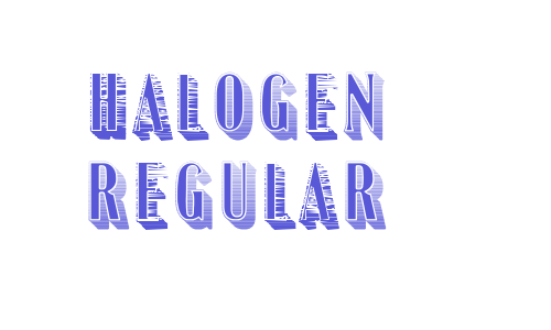 Halogen Regular Font