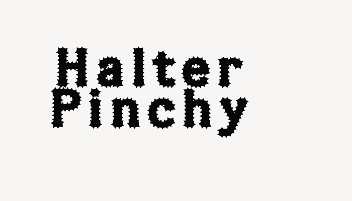 Halter Pinchy font download