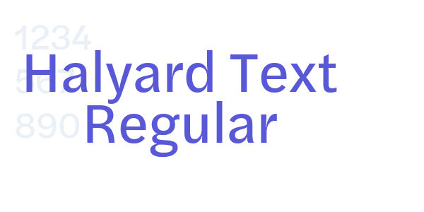 Halyard Text Regular font free