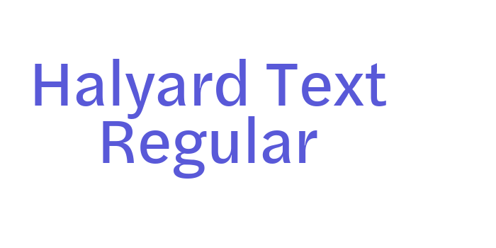 Halyard Text Regular Font Download