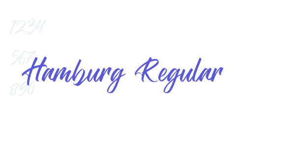 Hamburg Regular font free