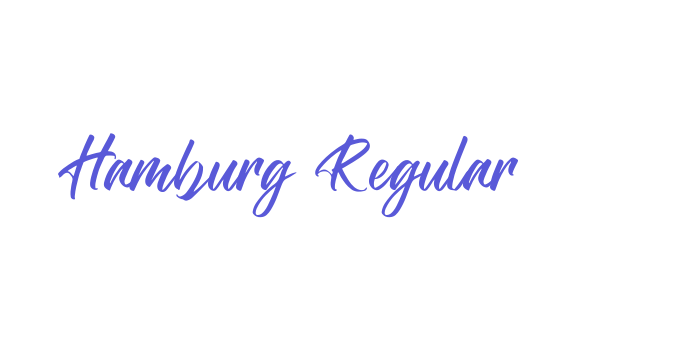 Hamburg Regular Font Download