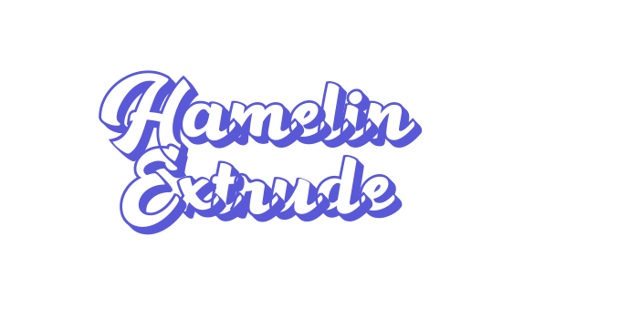 Hamelin Extrude Font Download