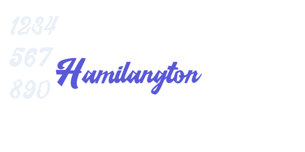 Hamilangton font free