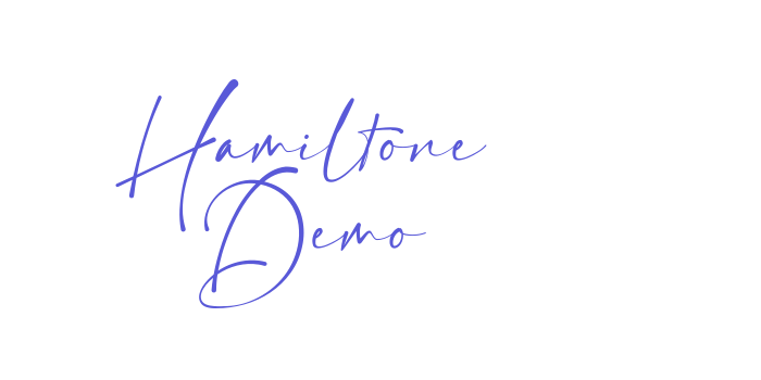 Hamiltone Demo Font Download