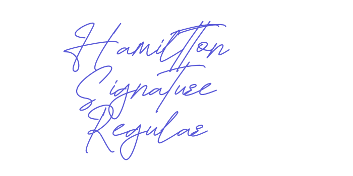 Hamiltton Signature Regular Font Download