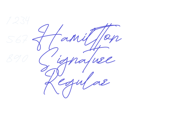 Hamiltton Signature Regular