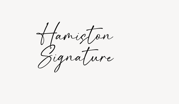 Hamiston Signature Font