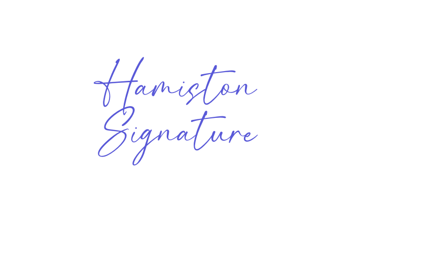 Hamiston Signature Font Download