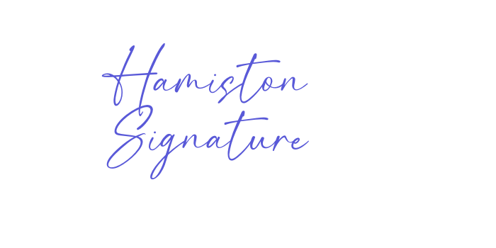 Hamiston Signature Font Download