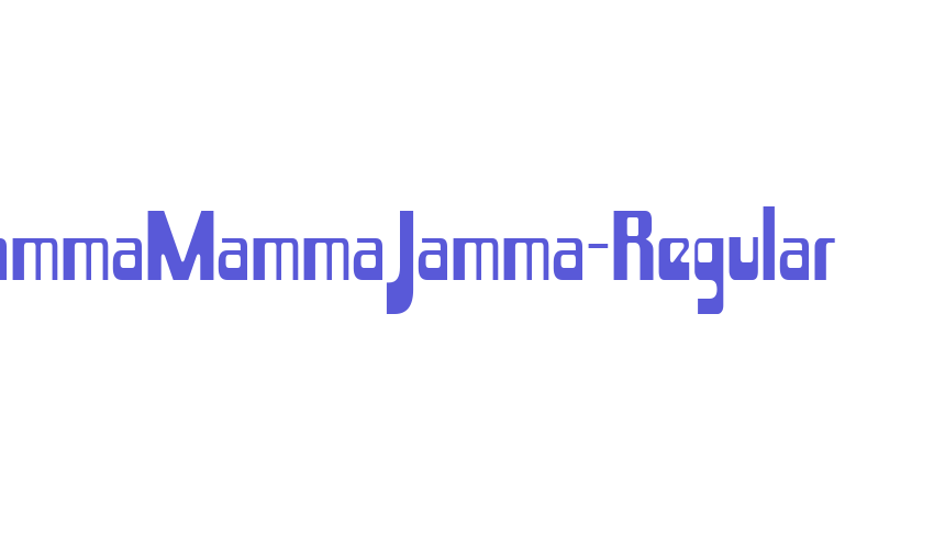 HammaMammaJamma-Regular Font Download