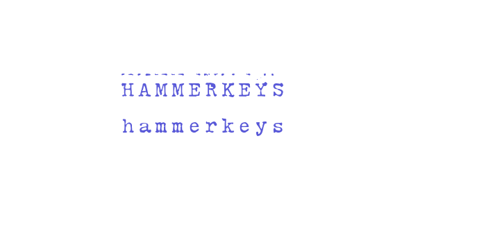 HammerKeys Font Download