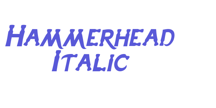 Hammerhead Italic Font Download