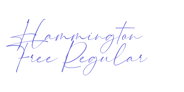 Hammington Free Regular font