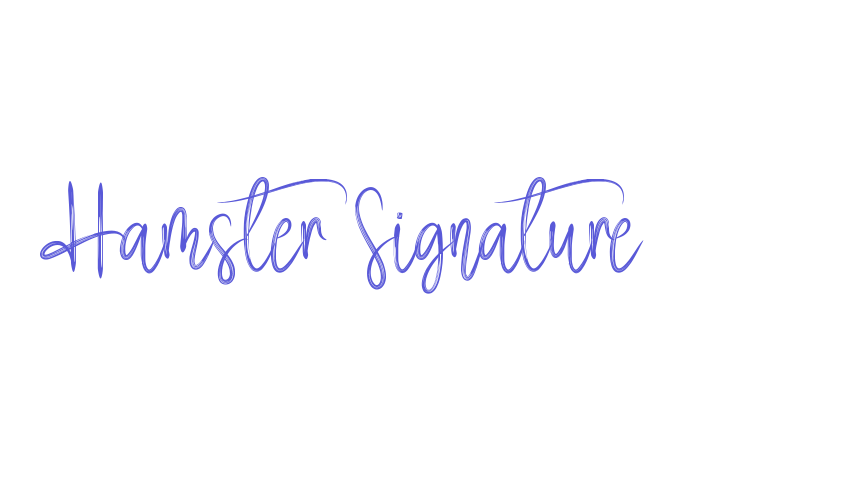 Hamster Signature Font Download