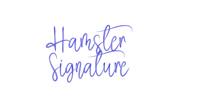 Hamster Signature Font Download