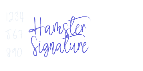 Hamster Signature-font-download
