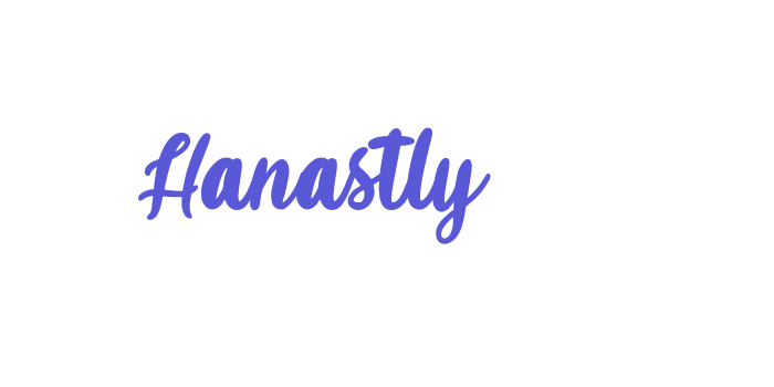 Hanastly Font Download