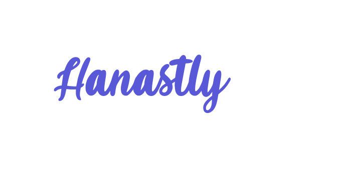 Hanastly Font