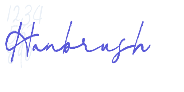 Hanbrush font free