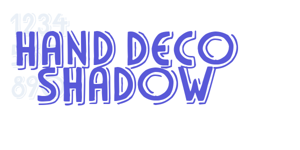 Hand Deco Shadow font free