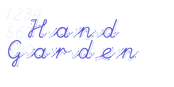 Hand Garden font free