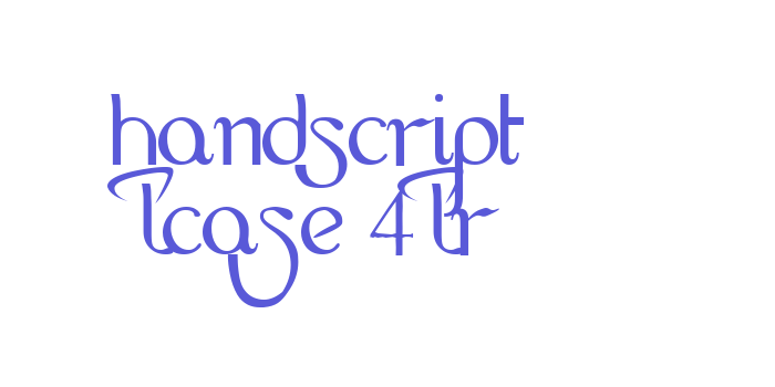 HandScript LCase 4LR Font Download