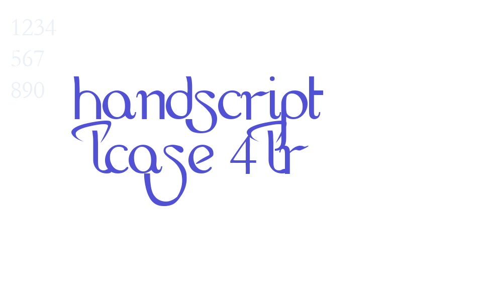 HandScript LCase 4LR-font-download