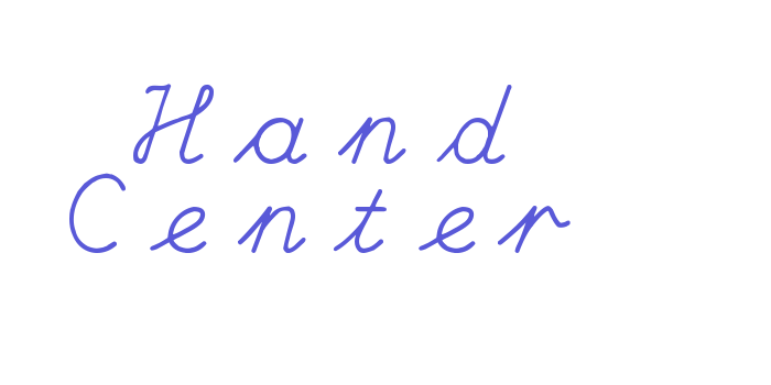 Hand Center Font Download