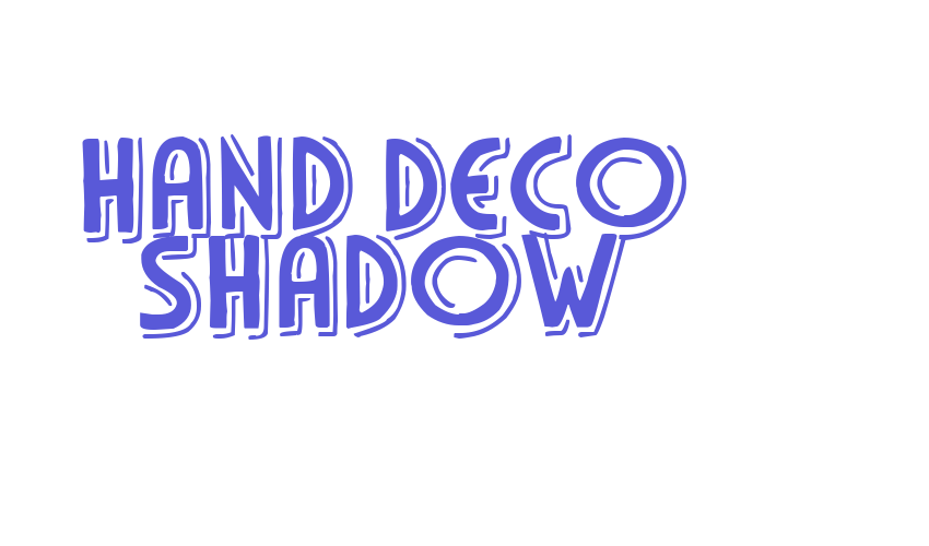 Hand Deco Shadow Font Download