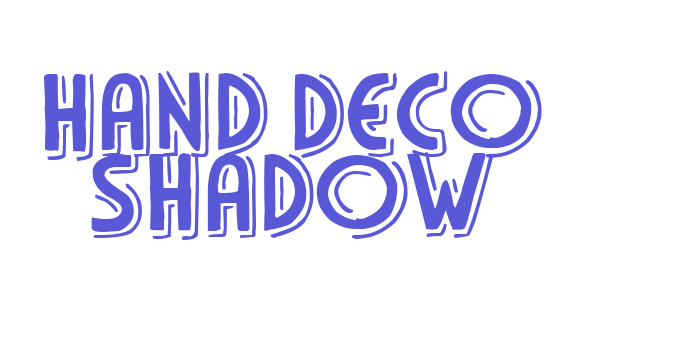 Hand Deco Shadow Font Download