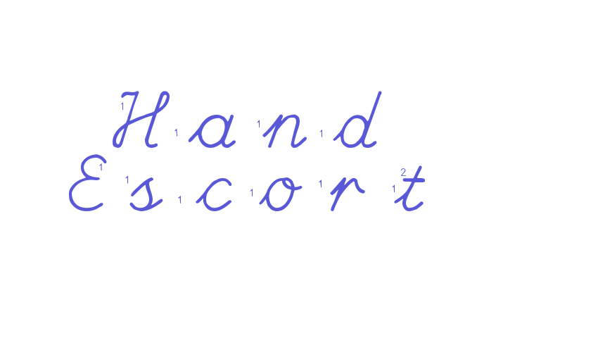 Hand Escort Font