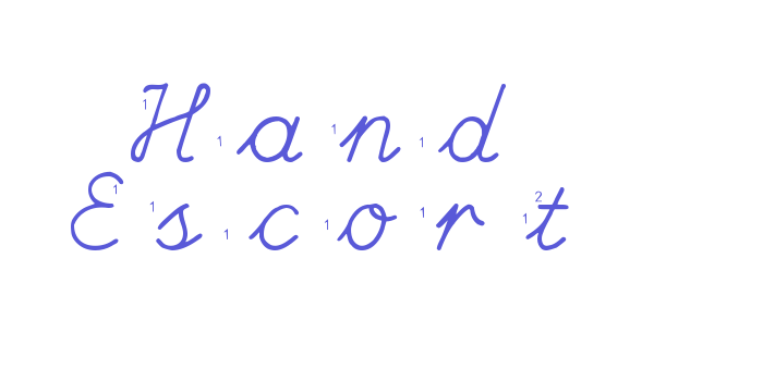 Hand Escort Font Download