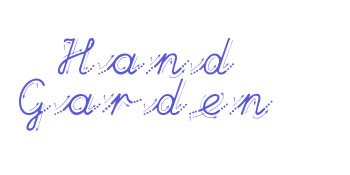 Hand Garden Font Download