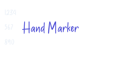 Hand Marker-font-download